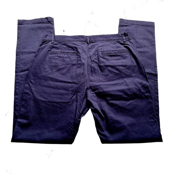 NWT Taylor Stitch Size 28 Slim Chino Organic Navy Blue Zip Fly Pants Deadstock - Picture 5 of 6